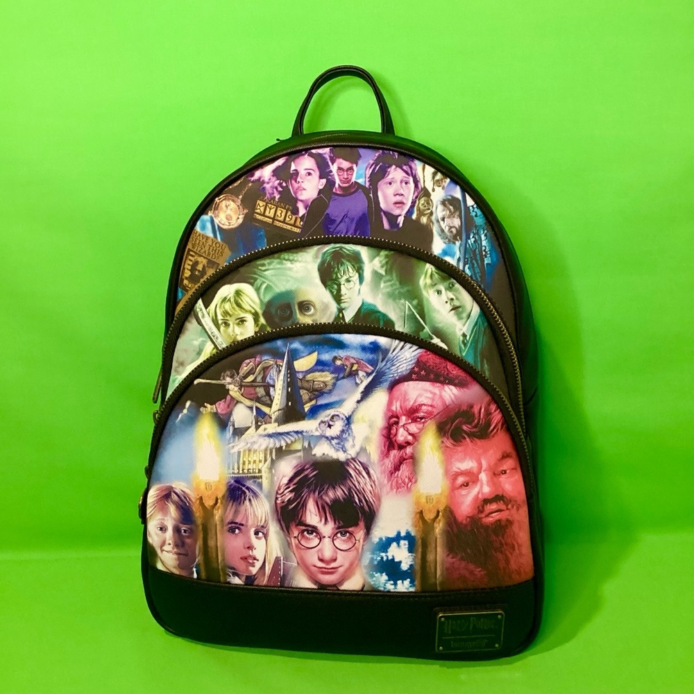 Loungefly Harry Potter Trilogy Triple Pocket Mini Backpack